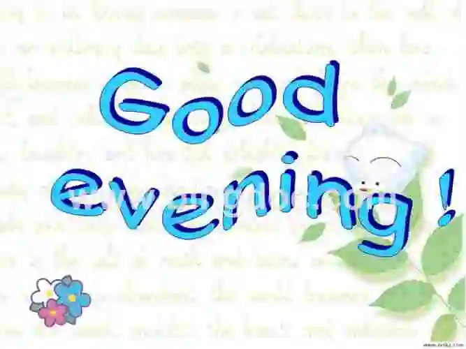 goodevening!