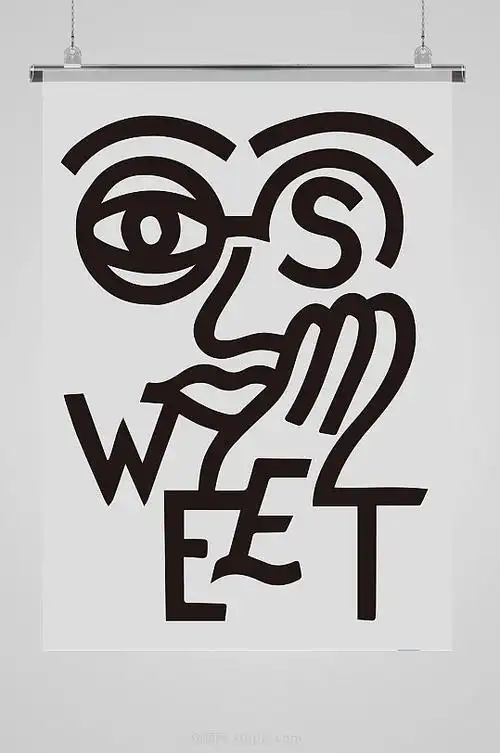 创意线条极简海报设计