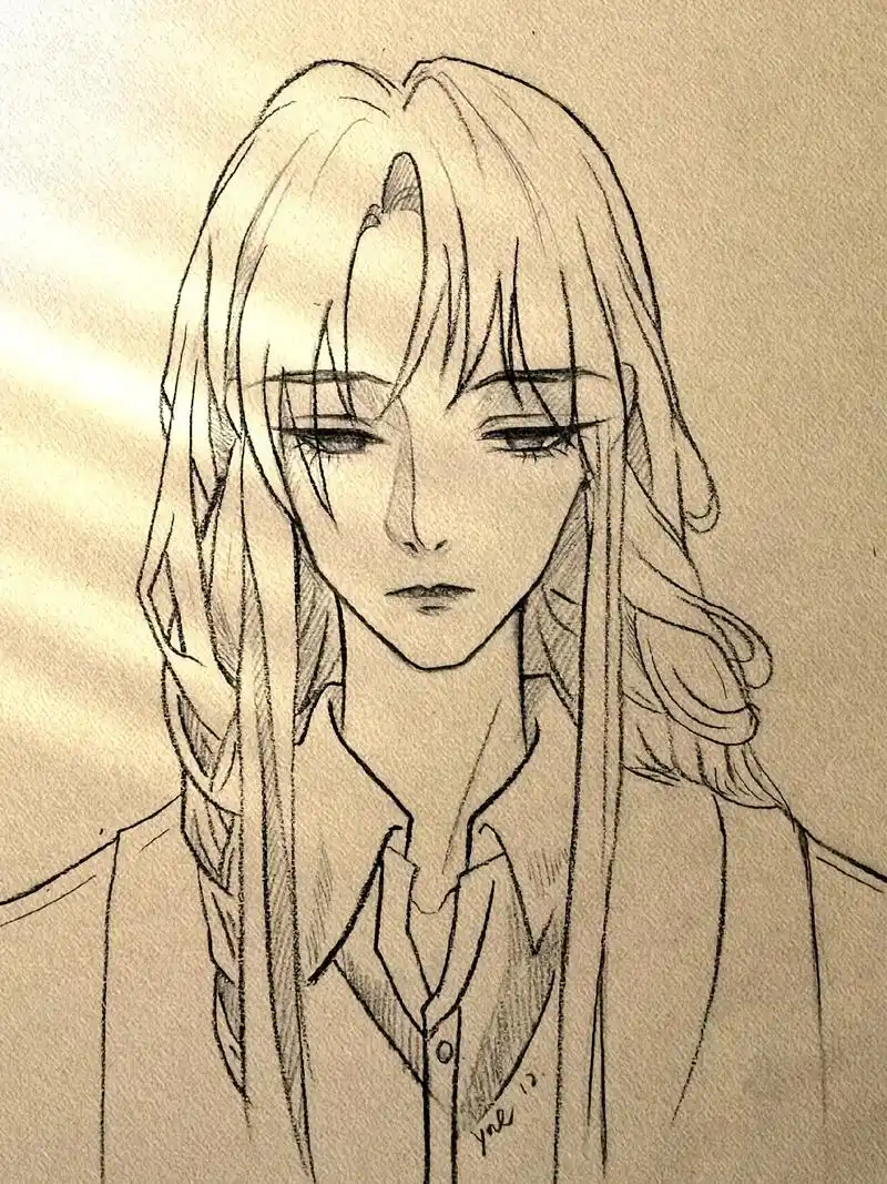 手绘动漫人物头像男生腾瑞雨.#创作灵感 #动漫人物绘画拥有极 - 抖音