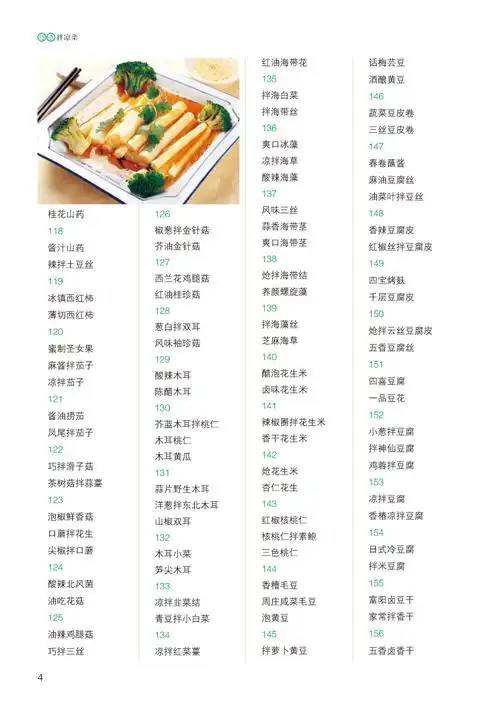 技术巧手素菜菜谱大全荤菜配方凉拌凉菜