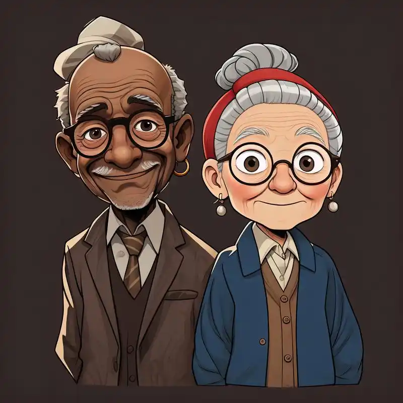 9091超萌q版老人头像来啦～ 亲们,看看这些超级可爱的q版老人头像