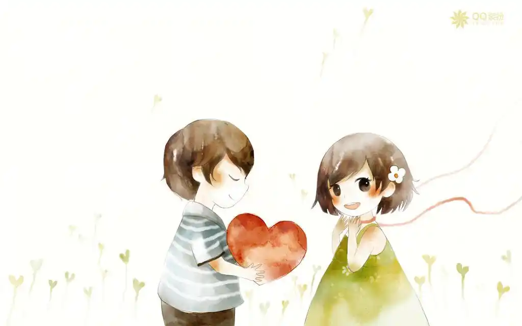 qq爱情卡通情侣壁纸,高清图片,电脑桌面