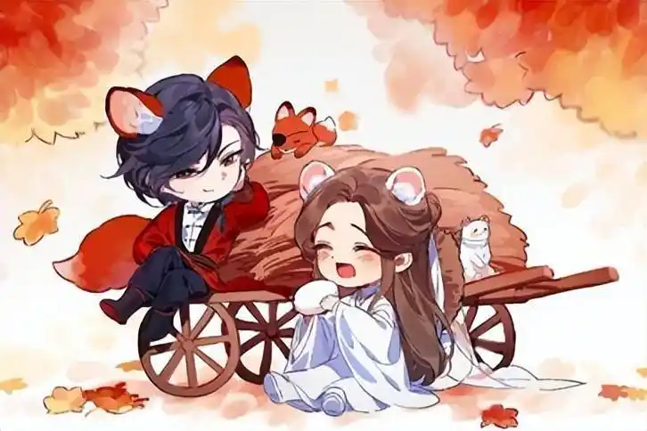 原创天官赐福花城歪头卖萌费尽心机讨要半个冷馒头太子害羞脸红