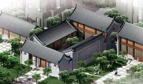 唯美农村四合院效果图
