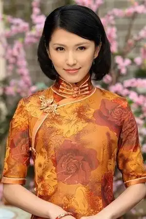 徐洁儿穿上华丽旗袍变身妩媚女人