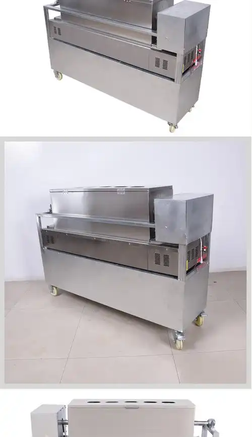 红盖烧饼机烧饼炉子摆摊商用燃气全自动铁板三面翻转炉