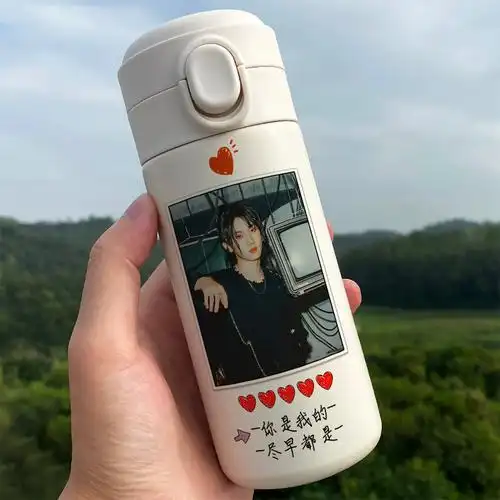 马嘉祺同款水杯马嘉祺保温杯时代少年团水杯照片印字学生简约周边同款