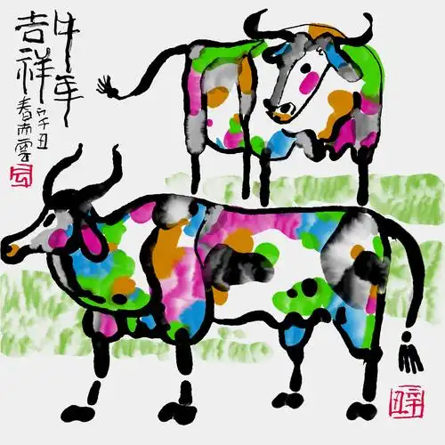 牛年画牛