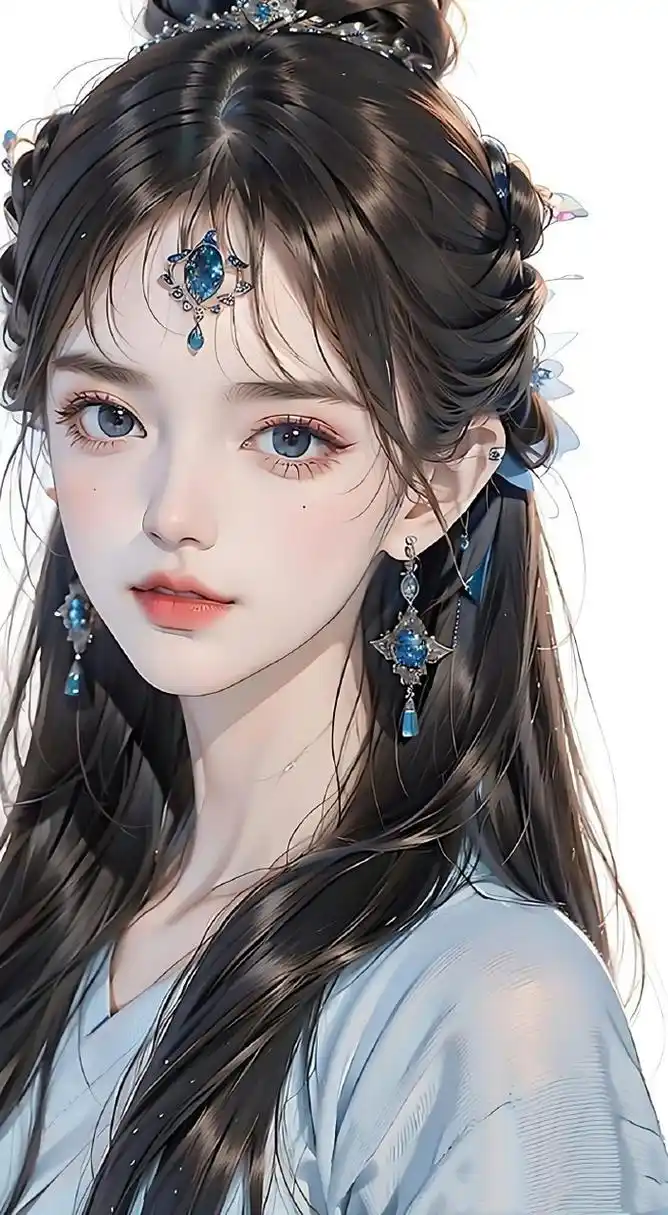 精致古风插画女生壁纸 #古风插画