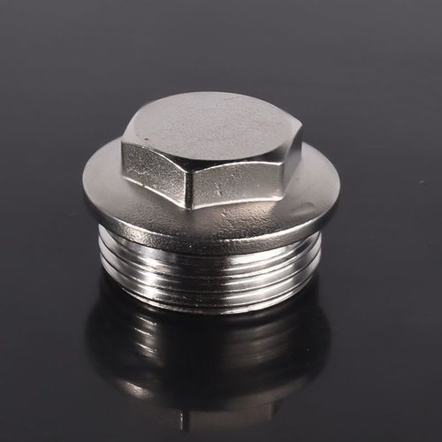 201不锈钢外丝内丝堵头管帽自来水燃气蒸汽暖气管接头配件管堵