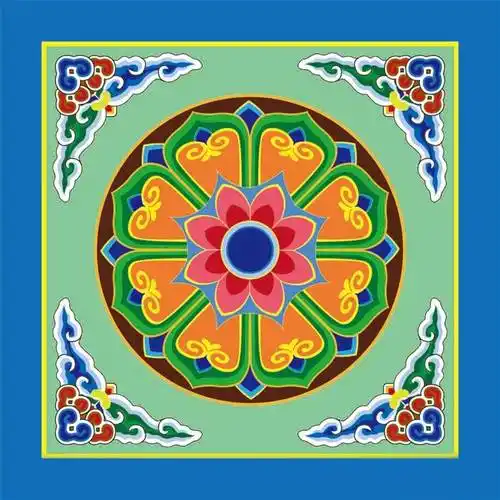 古建筑彩绘八宝图询盘留言|主营产品:各种古建筑彩绘吊顶顶花,寺庙