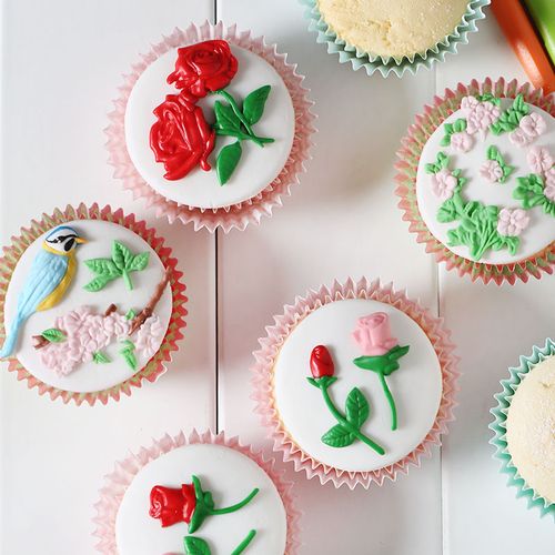 中国风 陕西风俗喜鹊 梅花 小鸟玫瑰花硅胶翻糖模具 干佩斯模粘土