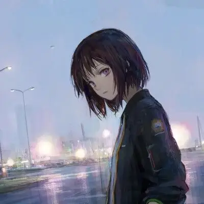 黑发动漫女生头像