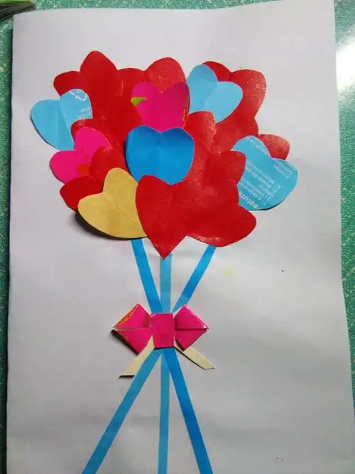 母亲节爱心贺卡展示