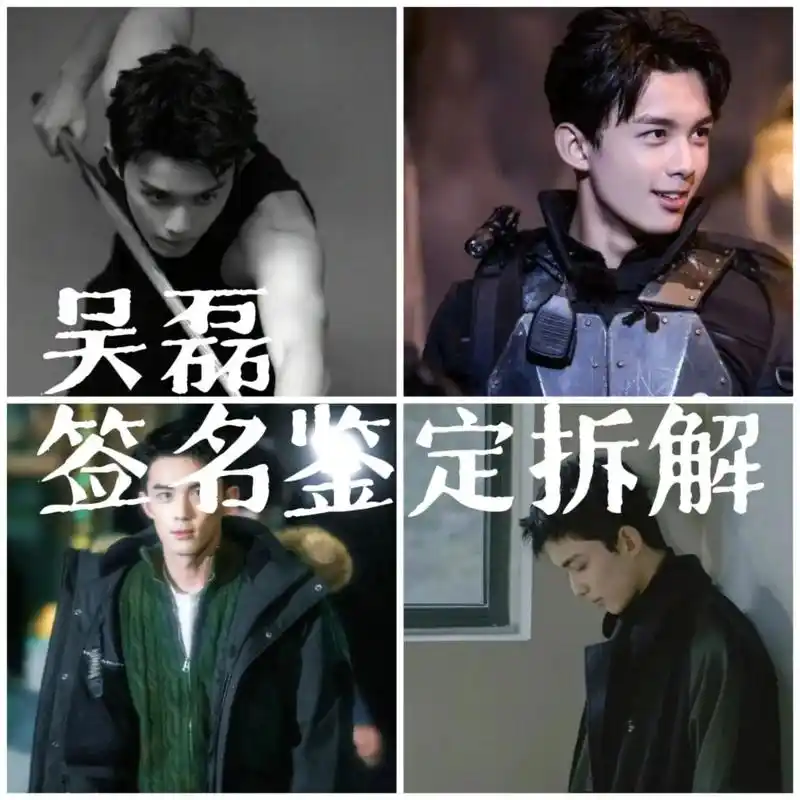 吴磊签名鉴定拆解.教你一眼看出吴磊真假签1.签名一笔走完, - 抖音