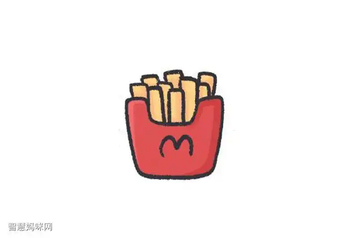 食物简笔画大全薯条怎么画