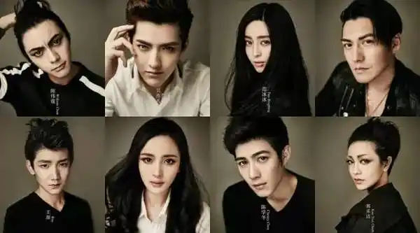 人气偶像吴亦凡,陈学冬,陈伟霆,严屹宽,王源,汪铎,还有星女郎林允