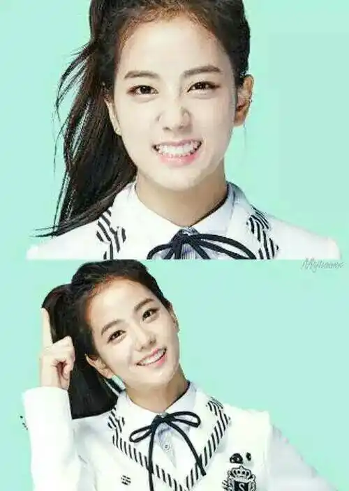 来看看金智秀出道前担任的校服模特