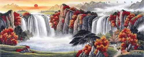 客厅家居装饰画,招财如意聚宝盆