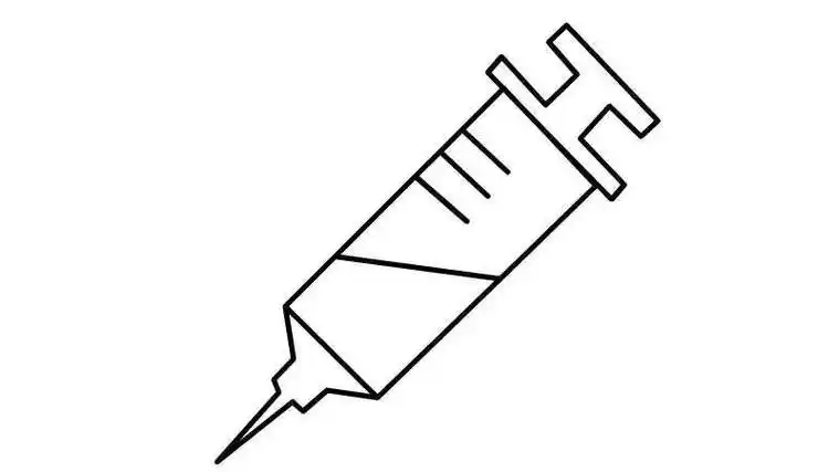 医用针卡通简笔画