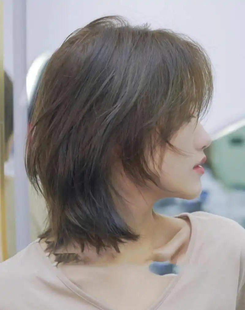 发型#发型分享#日系发型#韩系发型#狼尾发型#缁鱼头#适合圆脸的发型