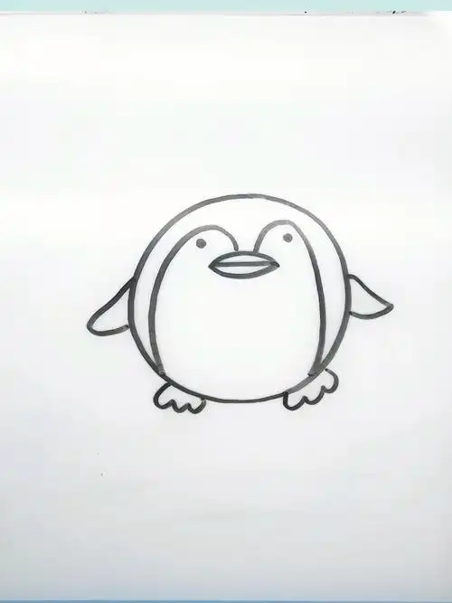 画企鹅简笔画