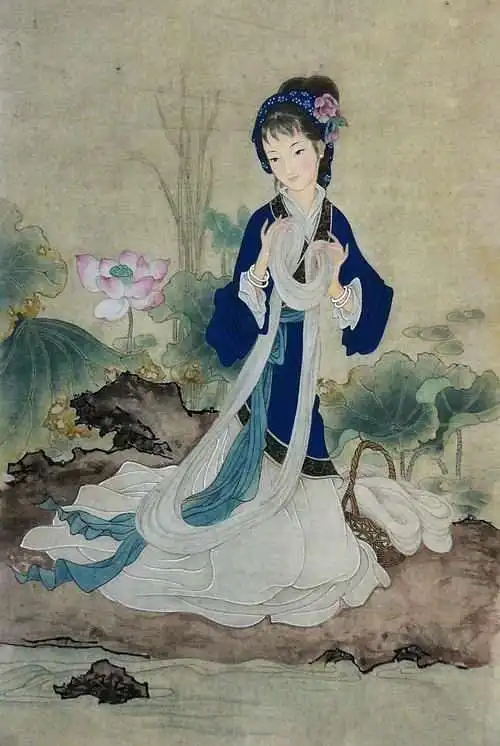 沉鱼——西施浣纱