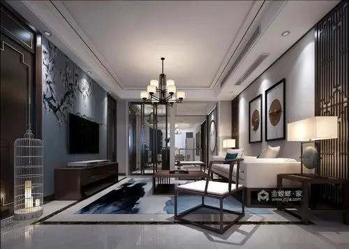 140平新中式装修浓浓的中国风很有韵味