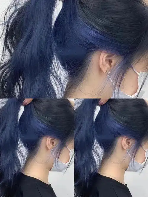 可爱与成熟尽在掌握,可盐可甜,潮色双色染—蓝色系6