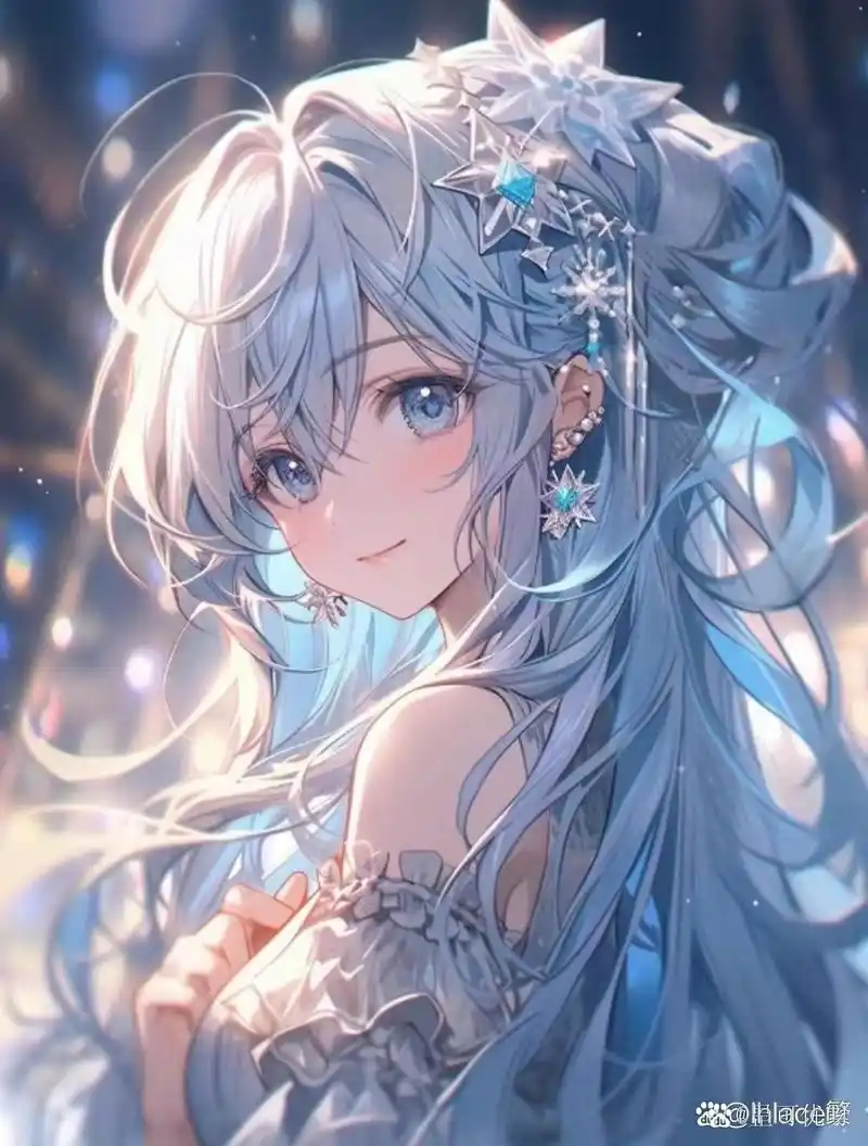 圣诞变装挑战#蓝色系头像