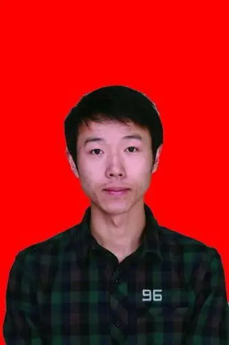 求大侠们帮我做一张1寸证件照,换成红底的.