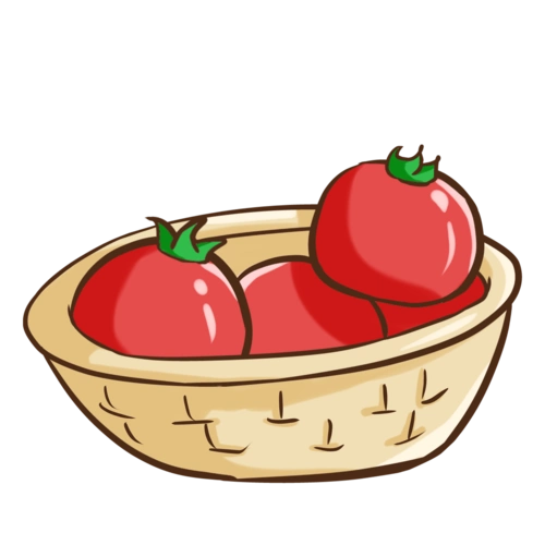 成熟的蔬菜番茄西红柿插画