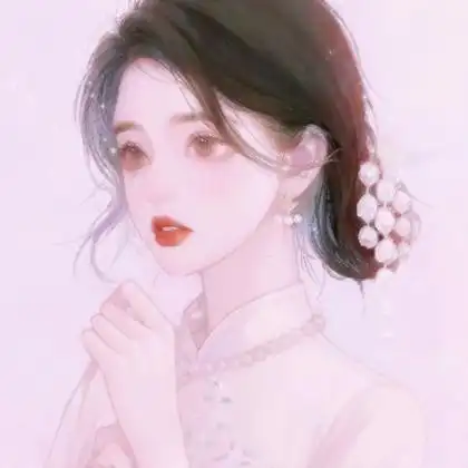 超唯美手绘女生头像 高清干净的头像女简单干净气质手绘图片_女生动漫