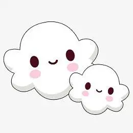 可爱云彩卡通元素_手绘/卡通图片免费下载_手绘/卡通素材_觅元素