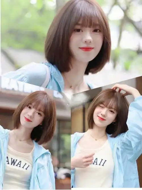 本命短发一刀切适合所有脸型的短发显脸小