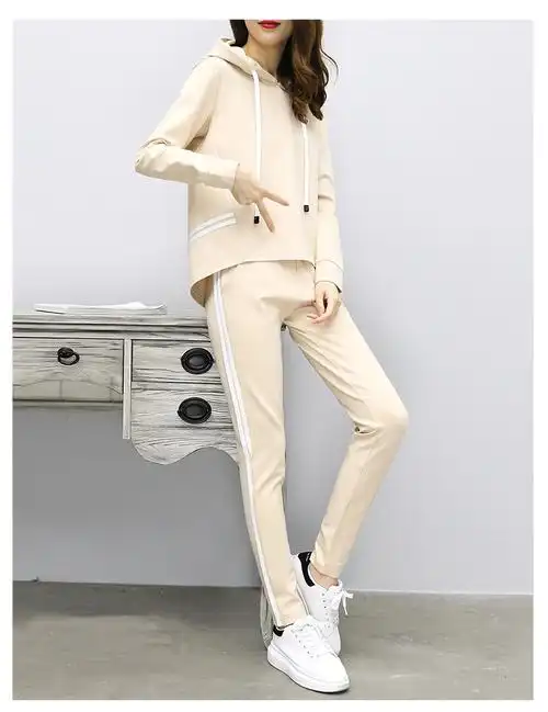 max way 女装 2017秋款运动服套装女潮韩版时尚春秋季宽松休闲装卫衣