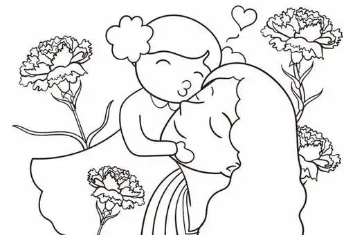 母亲节的简笔画怎么