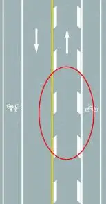 d,车道变少提示标线c,车行道纵向减速标线b,道路施工提示标线a,车行道