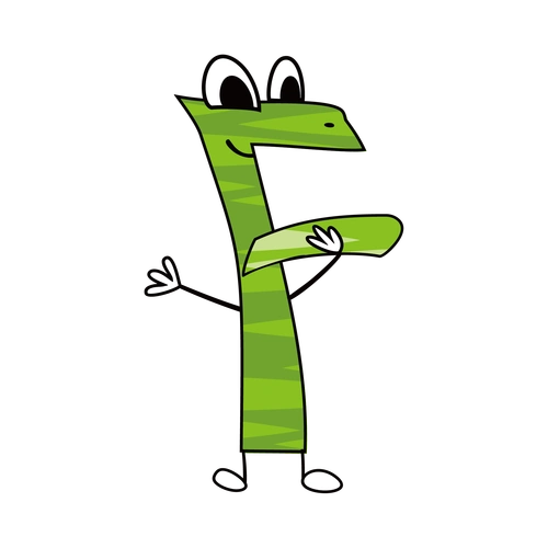 卡通英文字母字体f图片