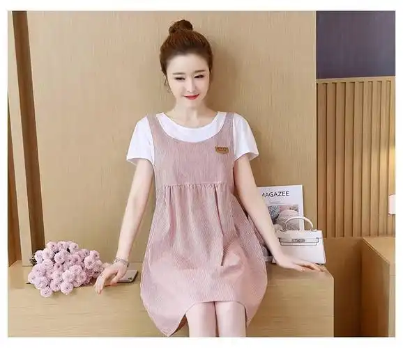 孕妇装夏装套装洋气潮妈上衣宽松小个子孕妇连衣裙夏款裙子夏季女