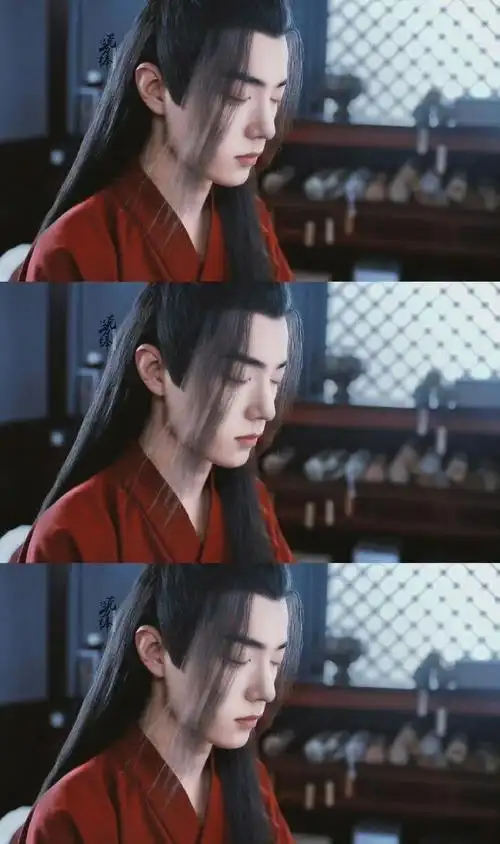 肖战超话#肖战魏无羡#xz#肖战陈情令#那年夏天的一眼万年,一身红衣的