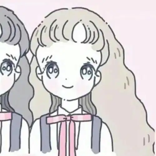 闺蜜简笔画背影头像