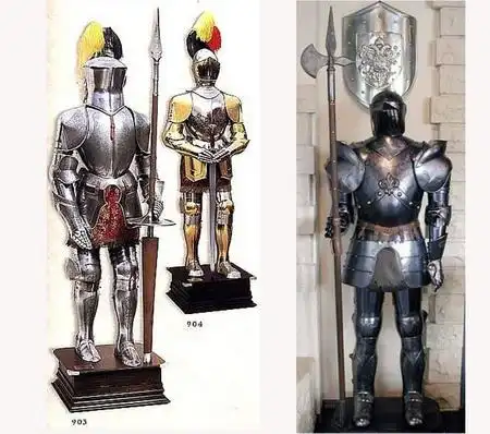 中世纪整装骑士