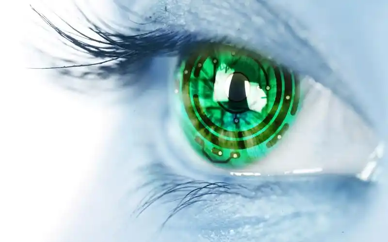 创意图片绿色的眼睛壁纸