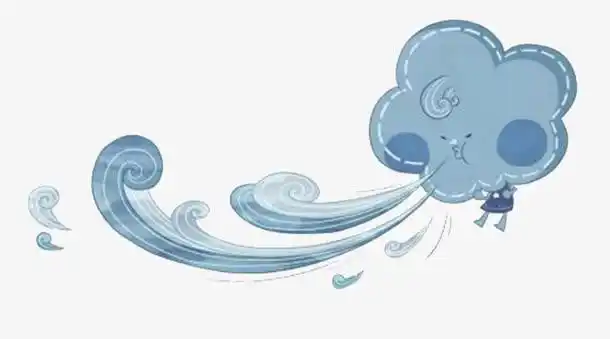 手绘/卡通 卡通元素 > 蓝色可爱狂风 收藏 [声明] 觅元素所有素材为