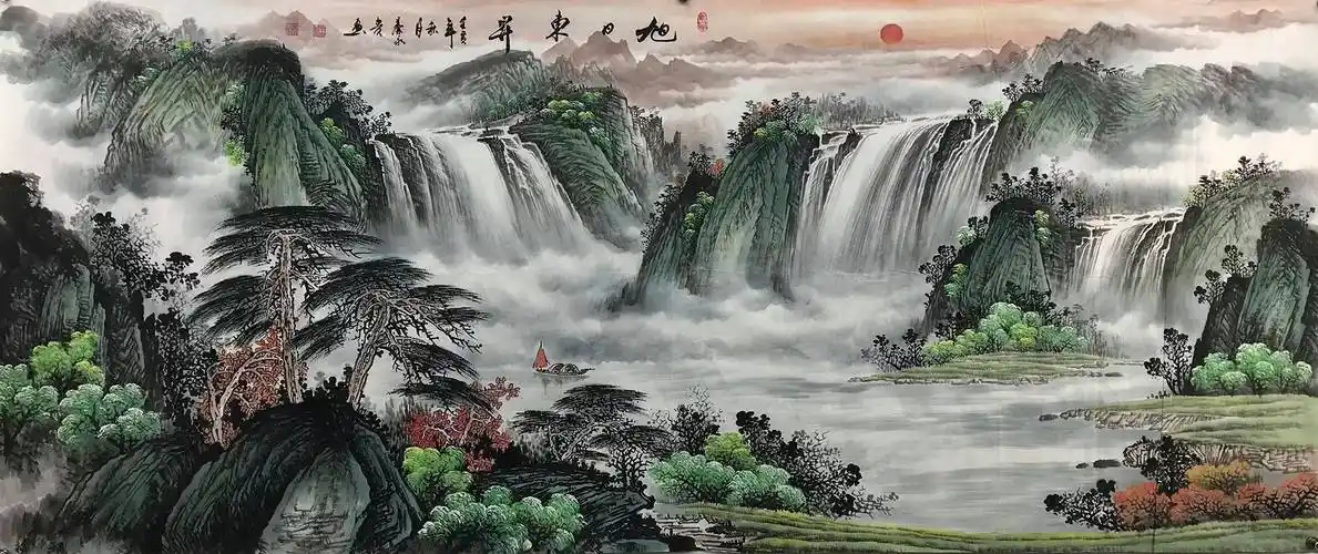 旭日东升 240x100cm宝地生金 240x100cm溪山雅居 240x100cm溪山雅居