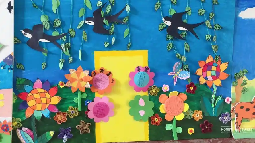 "指尖上的绚烂"环境创设作品汇报展 写美篇  5月13日,幼儿园环创优秀