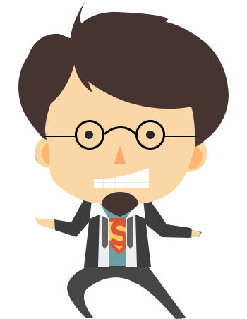 卡通大头可爱小胡子叔叔