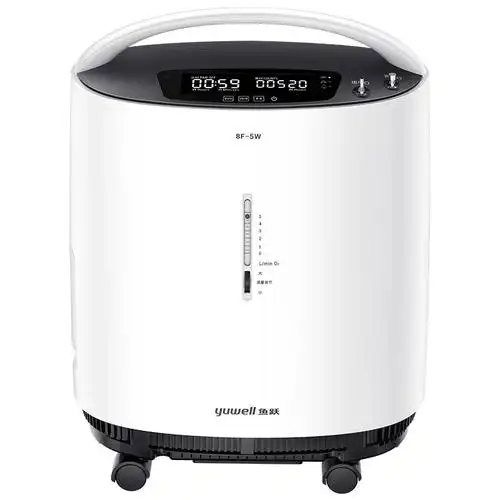 鱼跃制氧机8f-5w医用级5l浓度90%家用老人氧气机低噪升级吸氧器