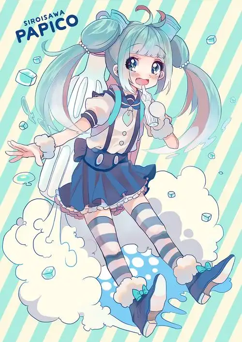 壁纸q版 二次元 少女 插画 动漫